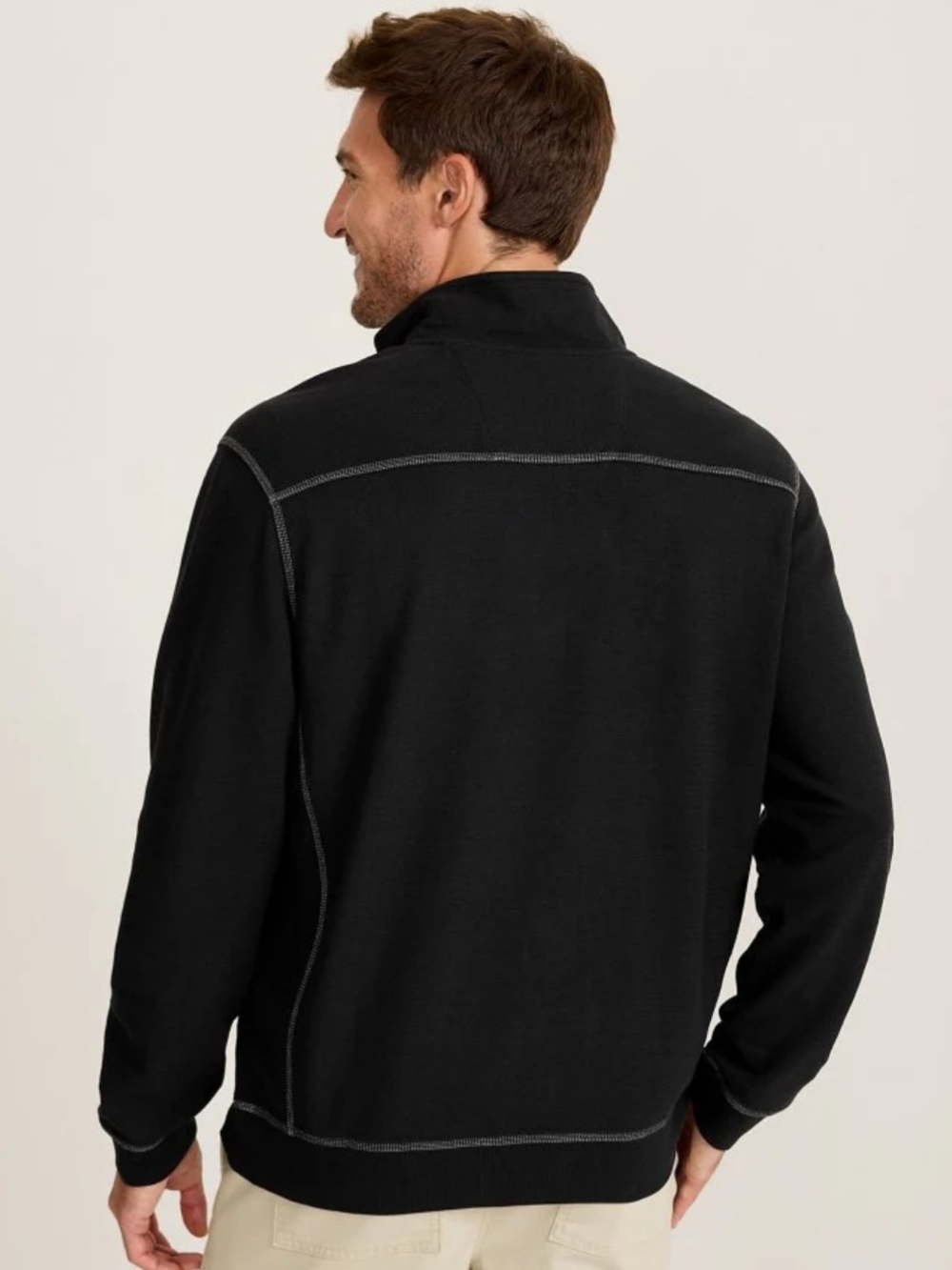 Tommy Bahama Black Half-Zip XL - Picture 2 of 7